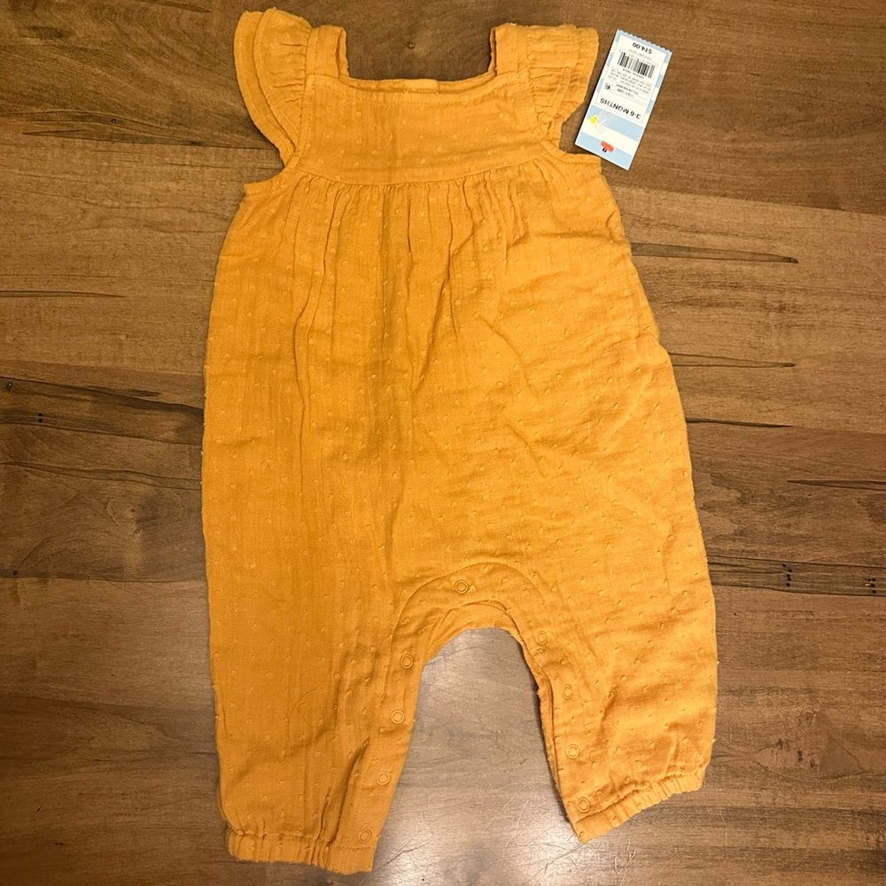Orange Kids Romper